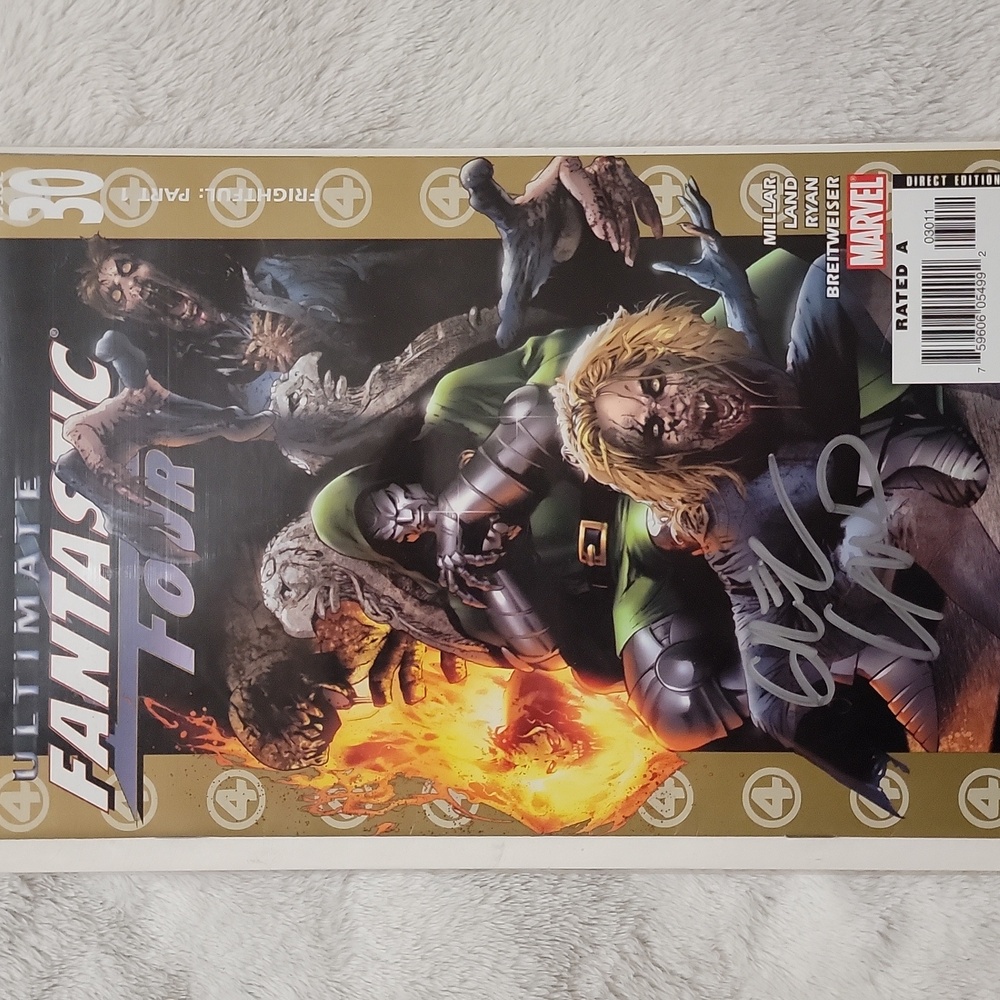Ultimate Fantastic Four #30 Signed by Greg Land W/ COA